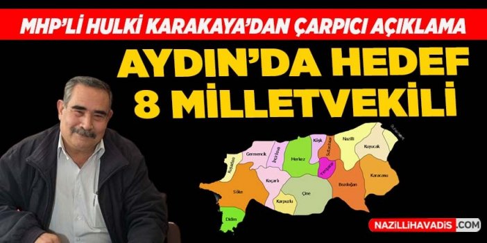 MHP'li Karakaya: "Aydın'da 8 milletvekili çıkarmaya talibiz"