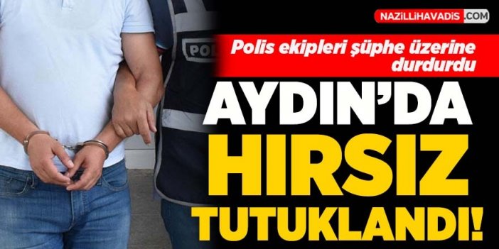 Aydın'da hırsız tutuklandı!