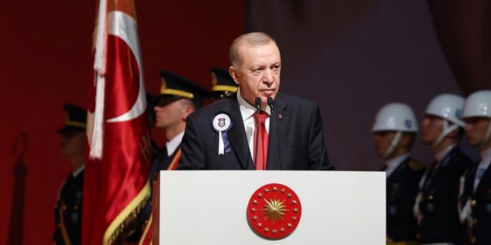 Cumhurbaşkanı Erdoğan: Ege'de tacizleri ve terbiyesizlikleriyle huzursuzluk çıkartanlar sadece maşa