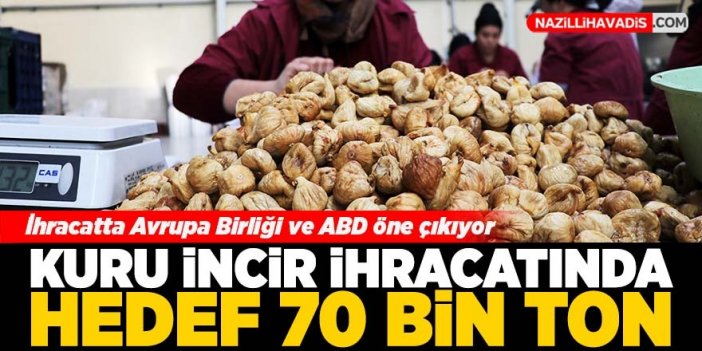 Kuru incir ihracatında hedef 70 bin ton