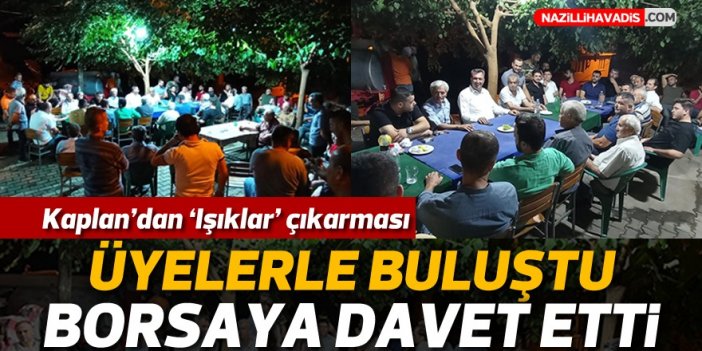 Başkan adayı Kaplan seçim çalışmalarını sürdürüyor