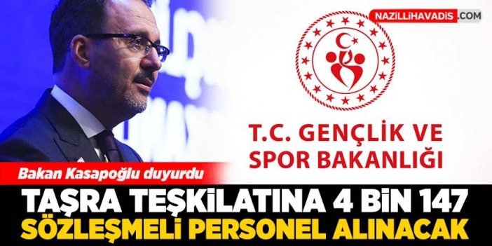 Gençlik ve Spor Bakanlığı taşra teşkilatı için sözleşmeli personel alacak