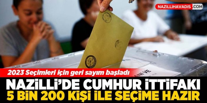 Nazilli'de Cumhur İttifakı 5 bin 200 kişi ile seçime hazır