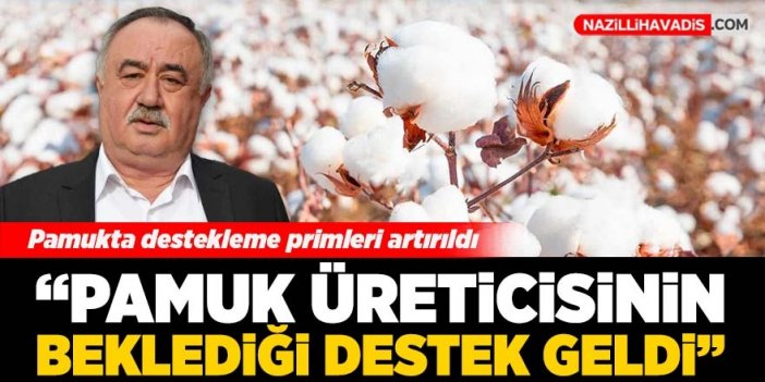 Pamuk üreticisinin beklediği destek geldi