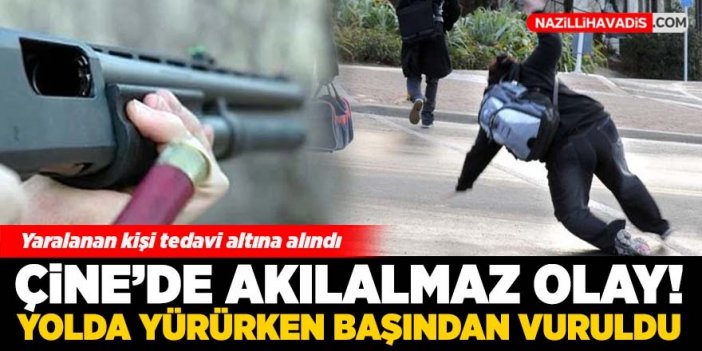 Aydın'da yolda yürürken başına saçma isabet eden kişi yaralandı