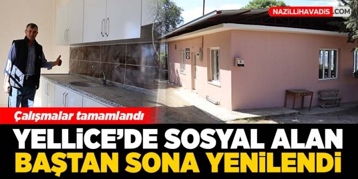 Yellice'de sosyal alan baştan sona yenilendi