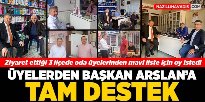 Üyelerden Başkan Arslan'a tam destek