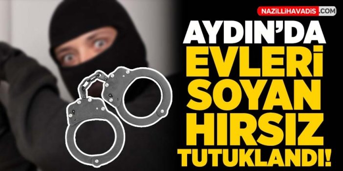 Aydın'da evleri soyan hırsız tutuklandı!