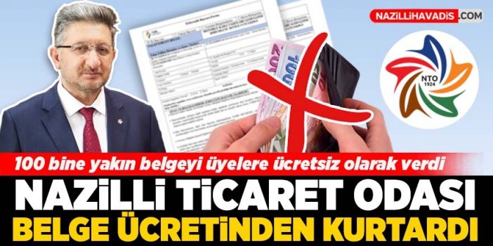 NTO, üyelerinin üzerindeki belge ücreti yükünü kaldırdı