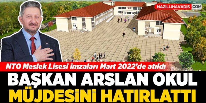 Nazilli Ticaret Odası Meslek Lisesi imzaları Mart 2022’de atıldı