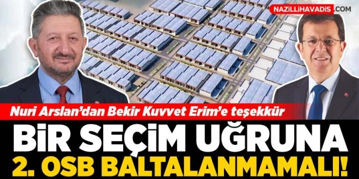 Başkan Arslan’dan Aydın Milletvekili Erim’e 2. OSB teşekkürü