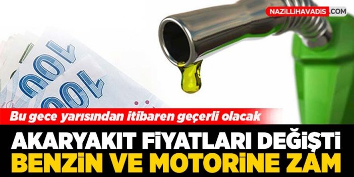 Akaryakıt fiyatları değişti! Benzin ve motorine zam yolda