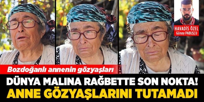 Dünya malına rağbette son nokta… Anne gözyaşlarını tutamadı