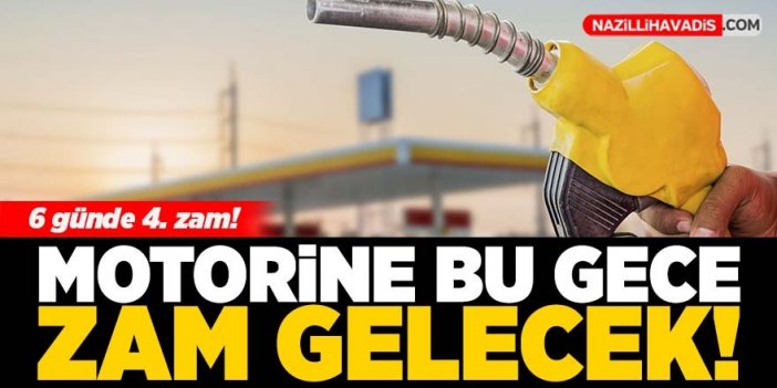 Motorine bu gece zam geliyor!