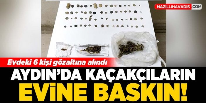 Aydın'da kaçakçıların evine baskın