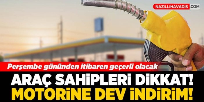 Araç sahipleri dikkat! Motorine dev indirim!