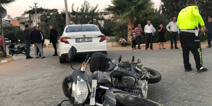 Nazilli’de otomobil ile motosiklet çarpıştı: 1 yaralı