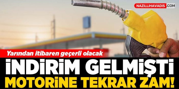 Akaryakıt fiyatı değişti! Motorine zam geliyor