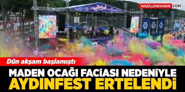 Maden ocağı faciası nedeniyle Aydınfest ertelendi