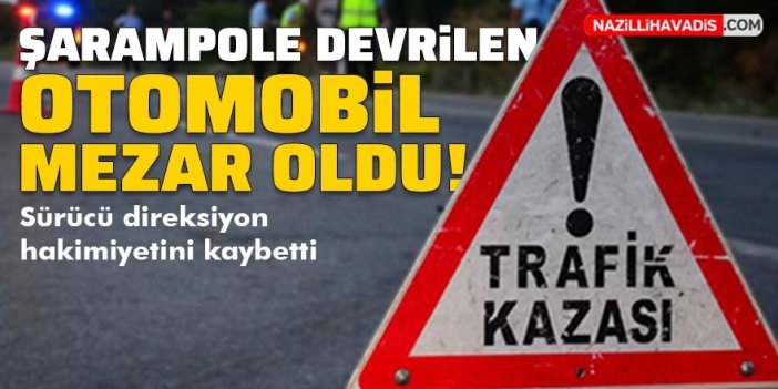 Şarampole devrilen otomobilde 1 kişi öldü, 1 kişi yaralandı