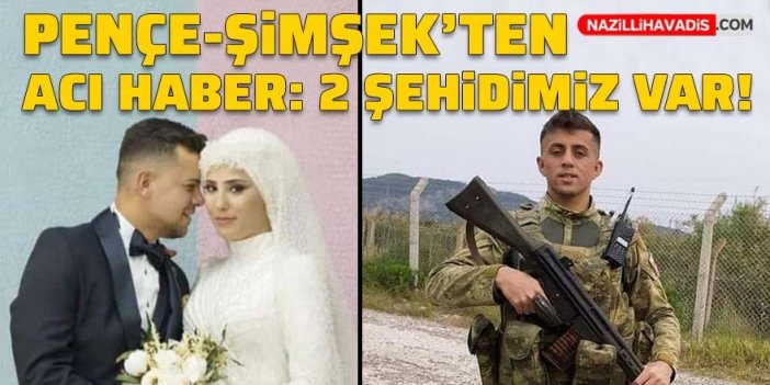 Pençe-Şimşek Operasyonu'nda iki asker şehit oldu