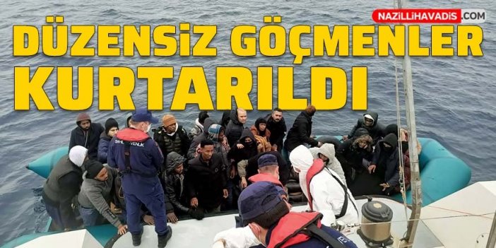 Kuşadası açıklarında düzensiz göçmenler kurtarıldı