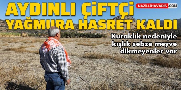 Aydınlı çiftçi yağmura hasret kaldı