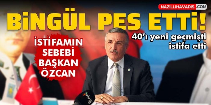 İYİ Parti Nazilli'de Bingül istifa etti