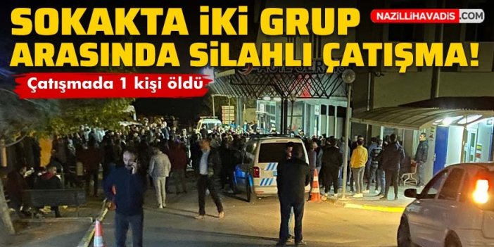 Sokakta iki grup arasında silahlı çatışma!