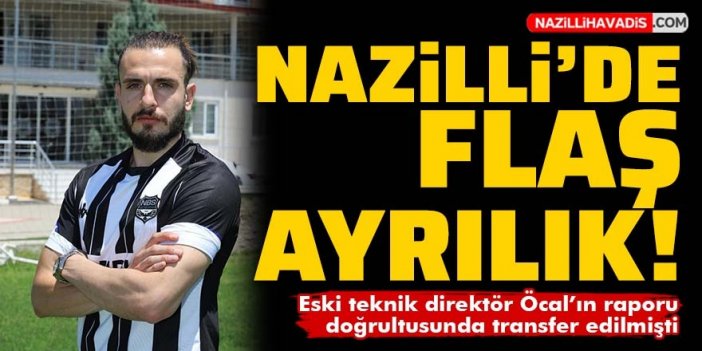 Nazilli Belediyespor'da flaş ayrılık!