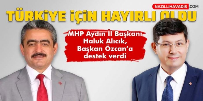 Başkan Özcan'a ilk destek Haluk Alıcık'tan