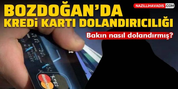 Bozdoğan'da kredi kartı dolandırıcılığı