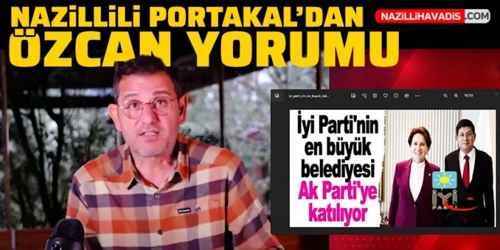 Gazeteci Portakal'dan Özcan yorumu: "Seçmene hakarettir, ayıptır"