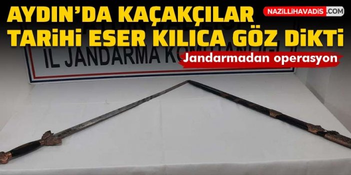 Aydın’da tarihi eser kaçakçılığı: Tarihi eser kılıçla yakalandı