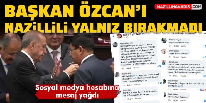 Kürşat Engin Özcan’ı Nazillili yalnız bırakmadı