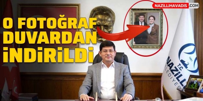 O fotoğraf duvardan indirildi