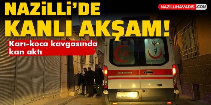 Nazilli'de karı-koca kavgasında kan aktı