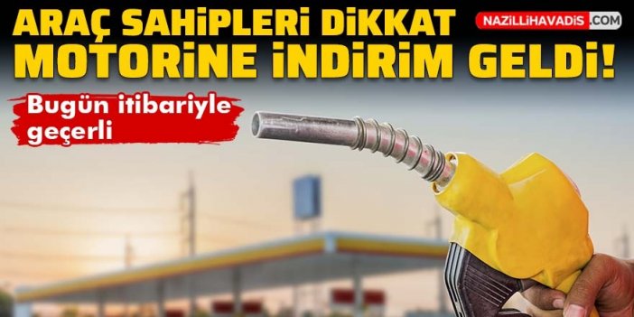 Araç sahipleri dikkat! Motorine indirim geldi