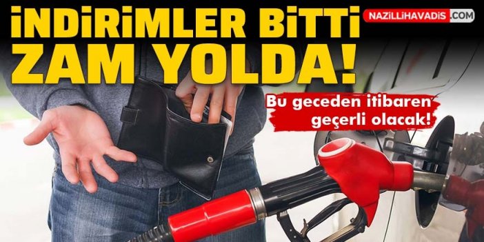 İndirimler bitti! Benzine zam yolda