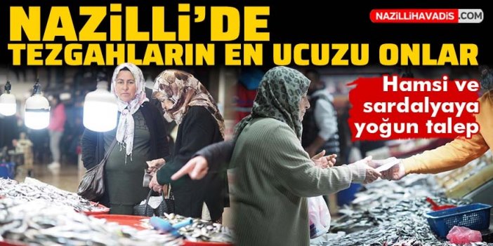 Nazilli’de hamsi ve sardalyaya yoğun talep