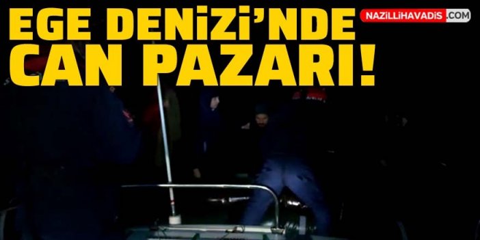 Ege Denizi'nde can pazarı: 9 düzensiz göçmen kurtarıldı