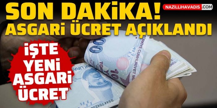 Son Dakika! 2023 asgari ücret açıklandı!