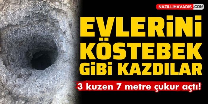 Evlerinde kaçak kazı yapan 3 kuzen gözaltına alındı