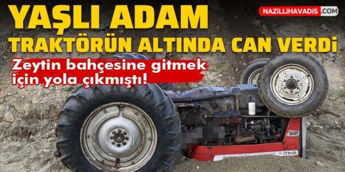 Yaşlı adam traktörün altında can verdi