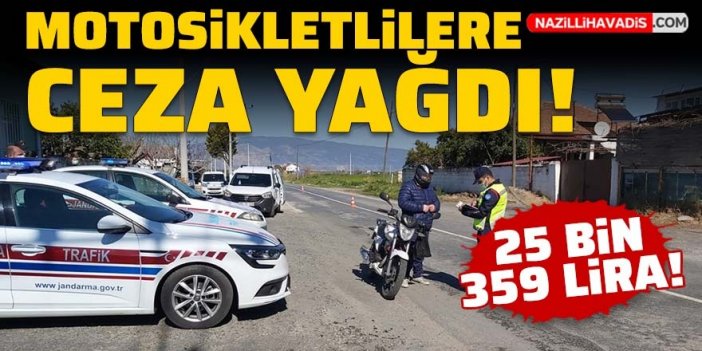 Yeni yılın ilk günündeki uygulamada motosikletlilere ceza yağdı