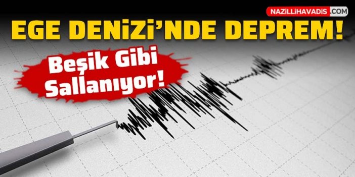 Ege Denizi'nde 5 büyüklüğünde deprem