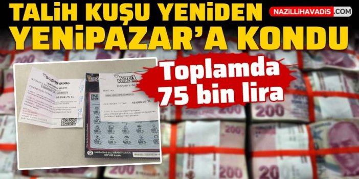 Talih kuşu yine Yenipazar’a kondu