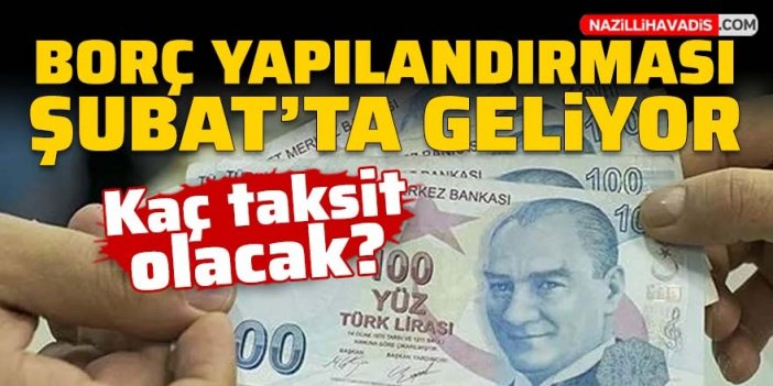 Borç yapılandırması Şubat'ta geliyor! İşte taksit sayıları