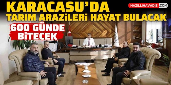 Karacasu’da 2 bin 100 dekar tarım arazisi hayat bulacak