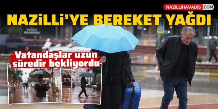 Nazilli’de sağanak yağış